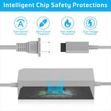 NEW ARRIVAL  Wired Motion Sensor Bar + AC Power Supply Adapter Cord + Composite Audio Video Cable for US Plug