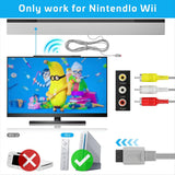 NEW ARRIVAL  Wired Motion Sensor Bar + AC Power Supply Adapter Cord + Composite Audio Video Cable for US Plug