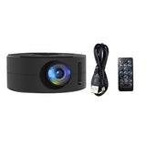 NEW ARRIVAL YT200 Smart Projector Android LED 1080P HD Projetor, Ideal for Home Cinema and Outdoor Entertainment,Black