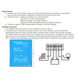 NEW ARRIVAL 20V PWM Solar Charge Controller with Bluetooth Mobile APP Remote Control ,USB Output 10A