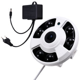 5MP Wifi Camera Fisheye Lens Panoramic Camera Audio Record Motion Detection EU Plug