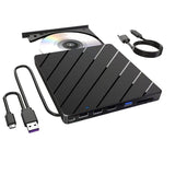 A43I! External CD/DVD Drive for Laptop, 7 in 1 USB Ultra-Slim Portable CD/DVD Player Burner, Burner Writer External Disk Drive
