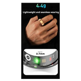 NEW ARRIVAL R06 Smart Ring, Health Monitor, Heart Rate Sleep Monitor IP68 Waterproof Multi-Sport Modes Silver