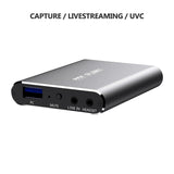 -Compatible Video Capture Grabber Card 4K 60Hz Plate USB3.0 UVC YUY2 Recorder Game Video Capture Box for Live Stream