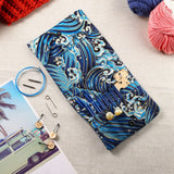 NEW ARRIVAL 18PCS Interchangeable Crochet Needles Set Aluminum Circle Knitting Needles Blue Color Bag with Sewing Tool Accessory