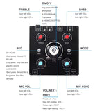 ! Dual Microphone Karaoke Machine Bluetooth 5.0 Sound Power Amplifier Integrated Amp & U-Disk Player Home Audio Subwoofer