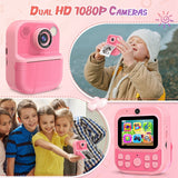 NEW ARRIVAL HD 1080P Kids Mini Instant Print Digital Camera Instant Printing Camera Birthday Holiday Gift for Fun Photography Pi