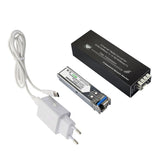 Mini Gigabit Fiber Media Converter 1000Mbps Ethernet with 1310nm Single Mode 20km SFP Module and Type-C Input EU PLUG