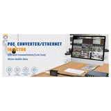 Gigabit PoE Injector PoE Converter 24V Passive PoE to 48V PoE 12-24V DC Convert to 48V 802.3af PoE for CCTV Camera