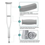 NEW ARRIVAL Replacement Crutch Pads 6 Pieces Crutch Replacement Kit with Armpits Hand Grips Covers Crutch Hand Grip and Crutch T