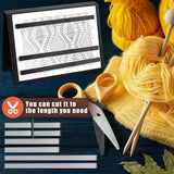 8 Pcs Knitting Chart Keeper Magnet Replacement Set Cross-Stitch Line Keeper Knitting Pattern Holder, Only Magnet B