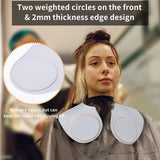 {1PC Silicone Hair Cutting Collar Waterproof Cutting Cape with Stripe Salon Hairdressing Hair Cutting Pad