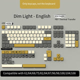 {XDA PBT Colorblock Keycaps 138 Keys PBT Material Sublimation Suitable for Keyboard 68/75/84/96/980/104 English