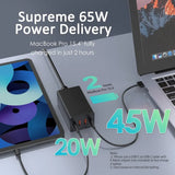 ILEPO 65W GaN Charger Desktop Fast Charger 4 in 1 Laptop Mobile Phone Charger Adapter For iPhone 14 15Pro Max Xiaomi Samsung