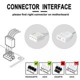 IWONGOU Kit Fan RGB 120mm White Ventilador 5V3Pin Cooler for PC Case Aura Sync Argb Controller Unlimited Space Cooling Ventoinha