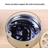 Incense Coil Bowl Fireproof Incense Box With Cover Portable Burner Thickened Reusable Household Accessories Incense Burner For