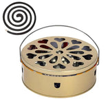 Incense Coil Bowl Fireproof Incense Box With Cover Portable Burner Thickened Reusable Household Accessories Incense Burner For