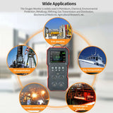 Industrial 4 in 1 Gas Detector CO O2 H2S Combustible Gas Tester 120000 Data Logging Sound Light Vibration Alarm Gas Analyzer