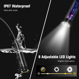 Industrial Endoscope Camera 1080P 4.3 Inch IPS Single Dual Lens Pipe Car Inspection Borescope IP68 Waterproof With LED