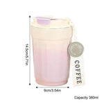 Insulated Coffee Tumbler Leakproof And Durable 380ml Coffee Cup With Lid Stainless Steel Coffee Cups Insulated Tumblers For