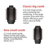 Interchangeable 2-in-1 Hair Dryer Brush 43mm & 60mm Hot Air Blow Dryer Brush in One Hair Styler for Smooth, Frizz-Free Results