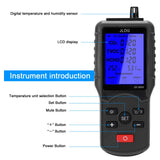 JD-3002 Air Quality Tester Multifunctional CO2 TVOC HCHO Meter Temperature Humidity Measuring Device CO2 Detector Gas Analyzer