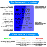 JD-3002 Air Quality Tester Multifunctional CO2 TVOC HCHO Meter Temperature Humidity Measuring Device CO2 Detector Gas Analyzer