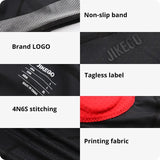 JIKEGO Men Bicycle Clothing Cycling Shorts Gel Pad MTB Mountain Bike Clothes Male Biker Tights Breathable Summer Black