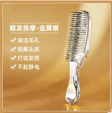 Japanese Premium Head Massager Scalp Brush Hair Massager Shampoo Brush Wet Plastic Detangling Brush Hair Cleaning Comb