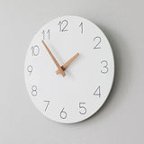 Japanese-style Household Mute Wall Clock Living Room Bedroom Simple Modern Decorative Log round Wooden Clock