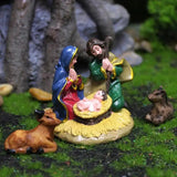 Jesus Nativity Scene Jesus Born Figurine Sculpture Resin Christmas Figures Christmas Table Centerpiece For Cafe Living Room Stud