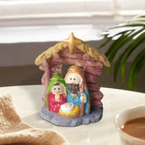 Jesus Tabletop Ornaments Resin Jesus Statue Holy Family Miniature Indoor Seasonal Decors For Study Room Porch Living Room
