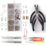 Jewelry Making Kits with Pliers Tools Sets Earring Charms Accessories Jewelry Findings Helping Hands for Adults and Beginners
