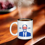 Joe Biden 2024 Coffee Mug 350ml Ceramic Biden Mug For Vote President Election Funny Coffee Cups For Kitchen Decor Durable Travel