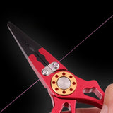 Jooyoo Aluminum Alloy Multifunctional Fishing Tool Pliers and Controller Set with Lost Rope Fishing Pliers Equipment