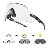 Kapvoe Cycling Glasses Photochromic Sunglasses Mountain Bike Road Eyewear Men Women Sunglasses Sports Eyewears Riding Glasses