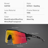 Kapvoe Cycling Sunglasses Men Road Bicycle Glasses Outdoor Sports Sunglasses Women Protection MTB Cycling Glasses Bike Goggles