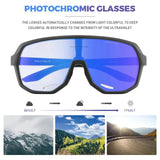 Kapvoe New Outdoor Running Eyewear Men Women Photochromic Cycling Glasses Mountain Bike Riding Goggles Bicycle Hiking Sunglasses
