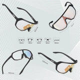 Kapvoe New Outdoor Running Eyewear Men Women Photochromic Cycling Glasses Mountain Bike Riding Goggles Bicycle Hiking Sunglasses