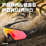 Kapvoe Sport Eyewear Mountain Bike Sport Cycling Glasses Outdoor Cycling Goggles Men Cycling Sunglasses MTB Sunglasses