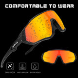Kapvoe Sport Eyewear Mountain Bike Sport Cycling Glasses Outdoor Cycling Goggles Men Cycling Sunglasses MTB Sunglasses