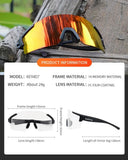 Kapvoe Sport Eyewear Mountain Bike Sport Cycling Glasses Outdoor Cycling Goggles Men Cycling Sunglasses MTB Sunglasses
