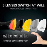 Kapvoe Sport Eyewear Mountain Bike Sport Cycling Glasses Outdoor Cycling Goggles Men Cycling Sunglasses MTB Sunglasses