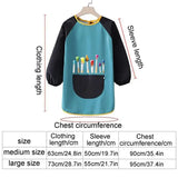 Kids Art Smock Cartoon Smock With Long Sleeve And Roomy Pocket Arts Supplies Kids Clothes For Painting Writing Cooking Pottery