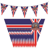 King Charles Bunting England Flag King Charles III Banner May 6th Celebration Of The Royal Coronation Banner Decorations To