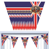 King Charles Bunting England Flag King Charles III Banner May 6th Celebration Of The Royal Coronation Banner Decorations To