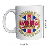 Kings Coronation Mug Coffee Cup Memorabilia Souvenir Comfortable Handle Dishwasher Safe Anti Fade Tea Mug For Coffee Beer Tea