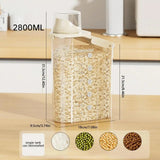 Kitchen Food Container Sealed Crisper Grains Tank Storage Kitchen Sorting Rice Storage Box Container Bottles And Jars