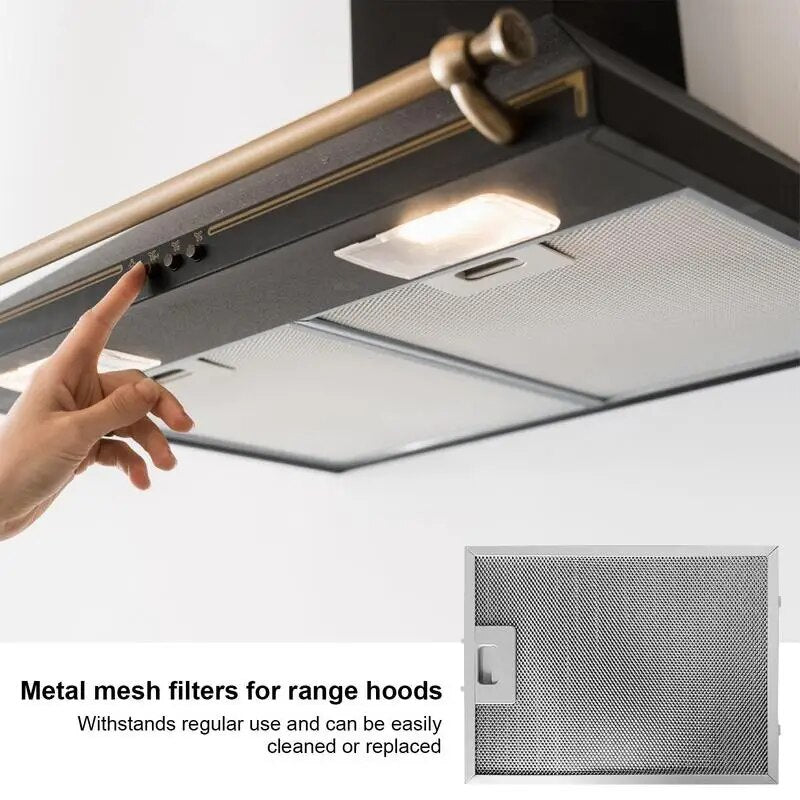 Kitchen Hood Filter Easy To Install Range Hood Mesh Filter Range Hood Parts For Cooking Noodles Grilling Meat Stir Frying