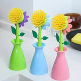 Kitchen Scrubber Brush Long Handled Multifunctional Scrubber For Washing Dishes Household Cleaning Tool Kitchen Cleaning Brush